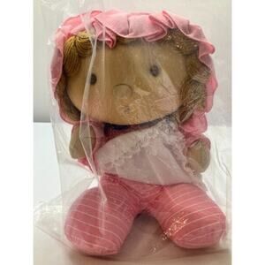 Vintage 1978 ORIGINAL Elka 7 in. Sitting Plush Baby Doll